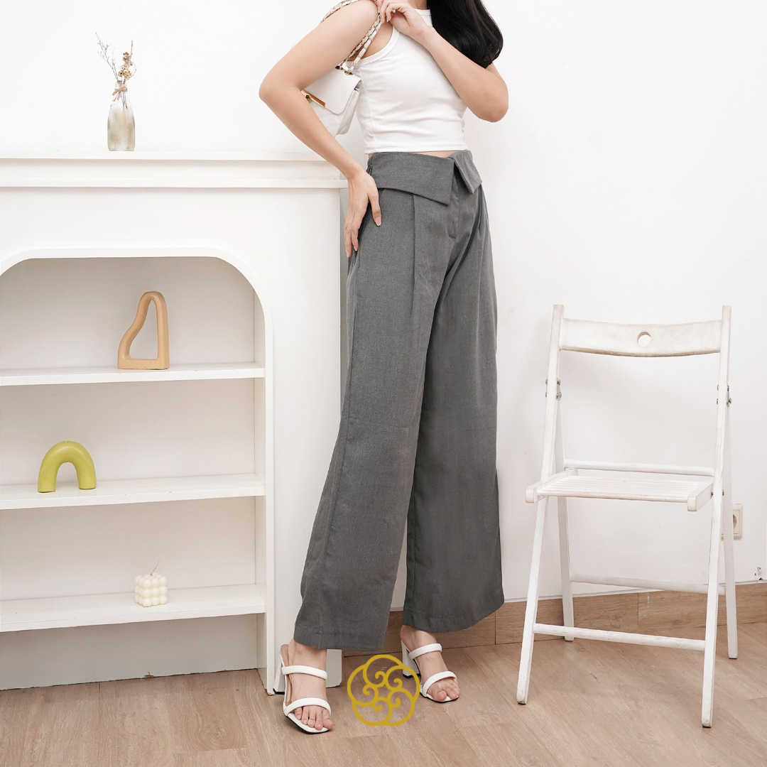 Iswara Celana Kulot Premium Semiwool Luxe Twill