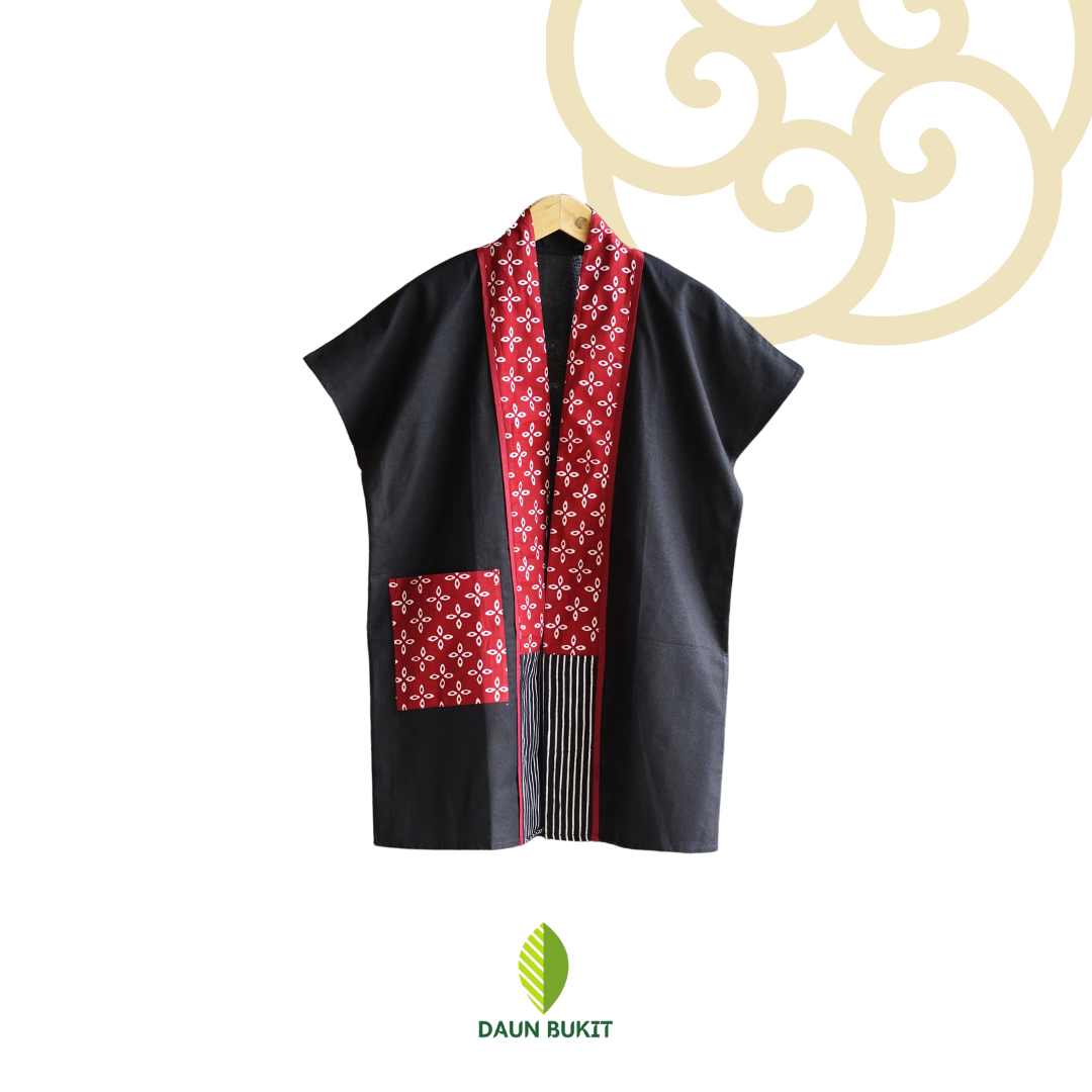 Dewani Long Outer Batik Linen Premium