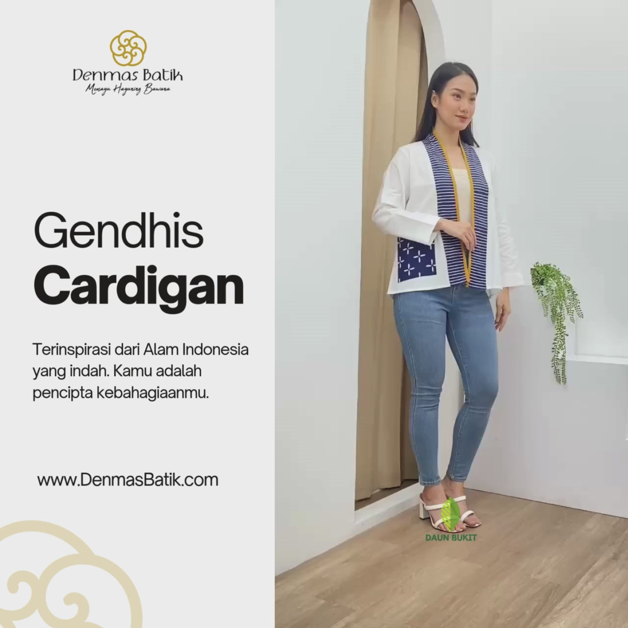 Gendhis Cardigan Kimono Outer Linen Premium