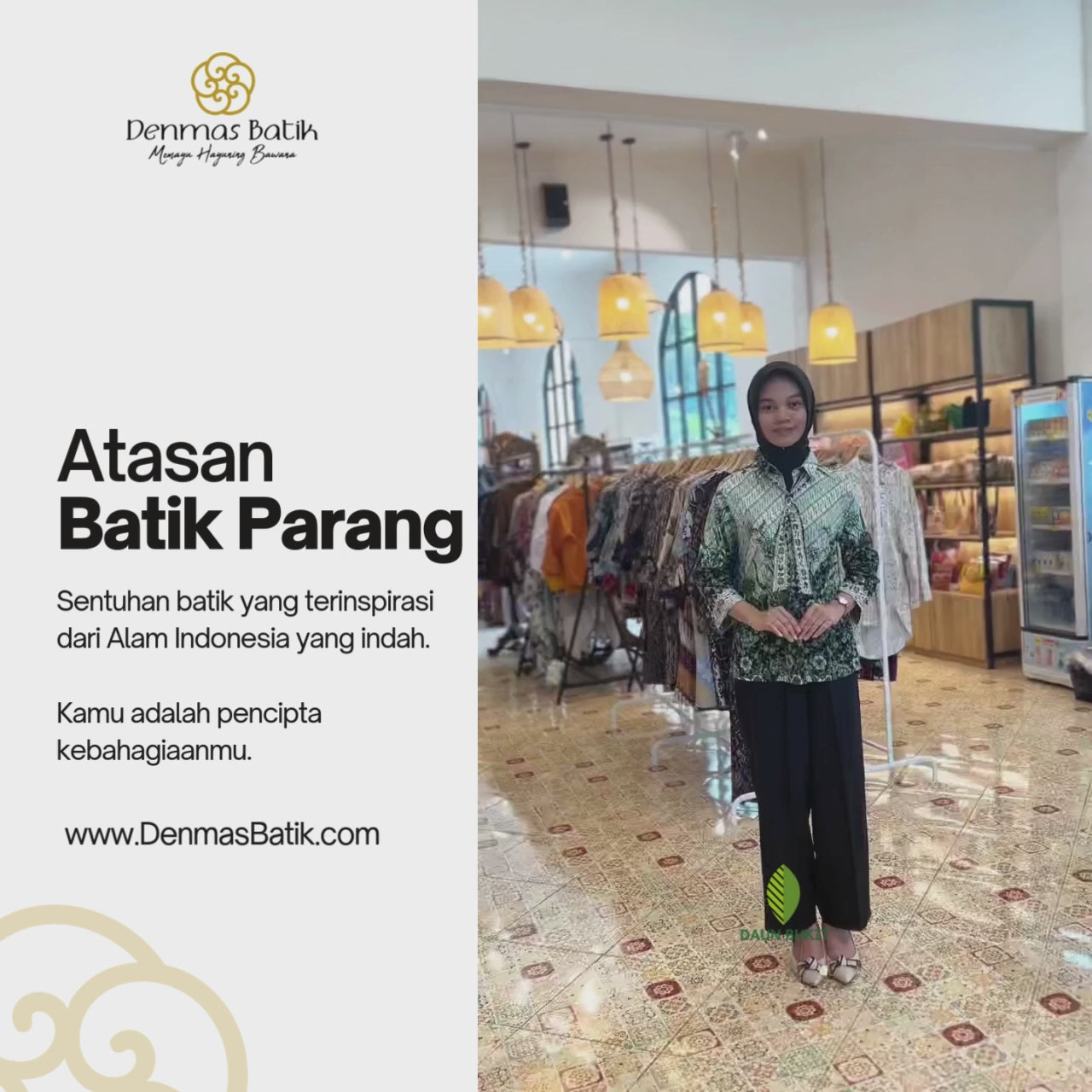 Batik Parang Wanita Tali Kerah