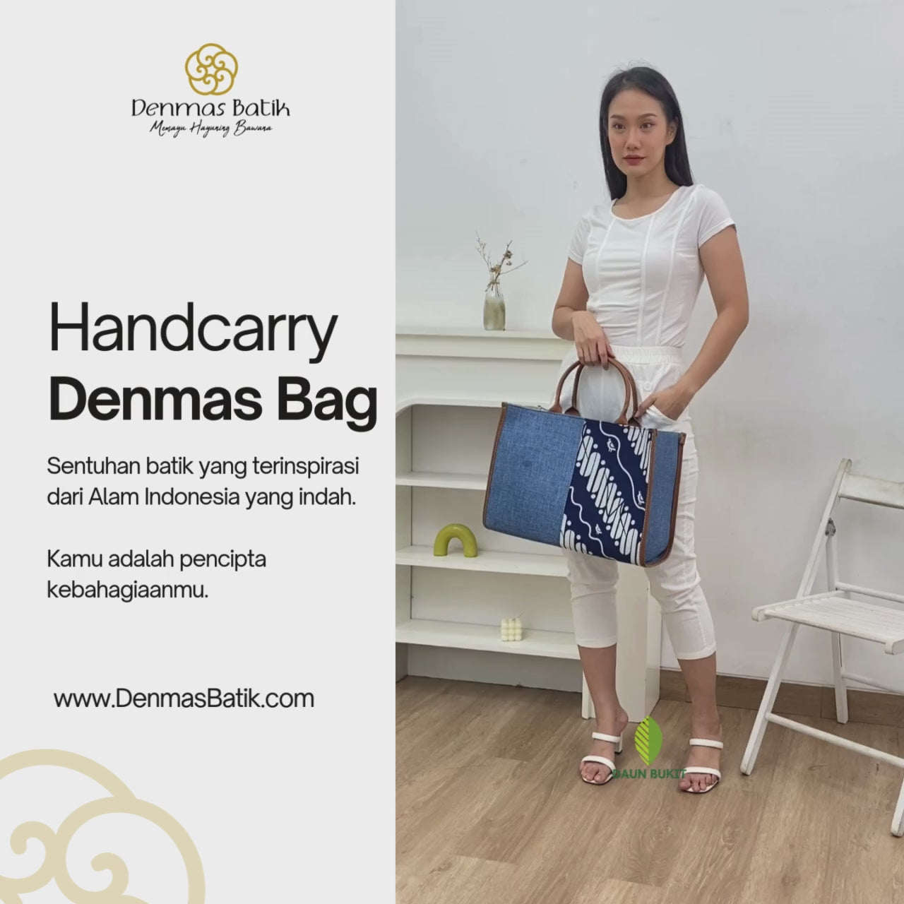 Tas Handcarry Denmas Batik 30x40cm